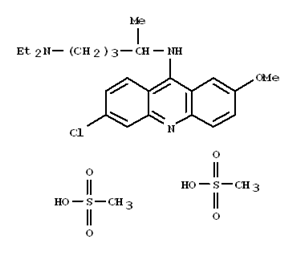 1,4-Pentanediamine, N4-(6-chloro-2-methoxy-9-acridinyl)-N1,N1-diethyl-, methanesulfonate (1:2)
